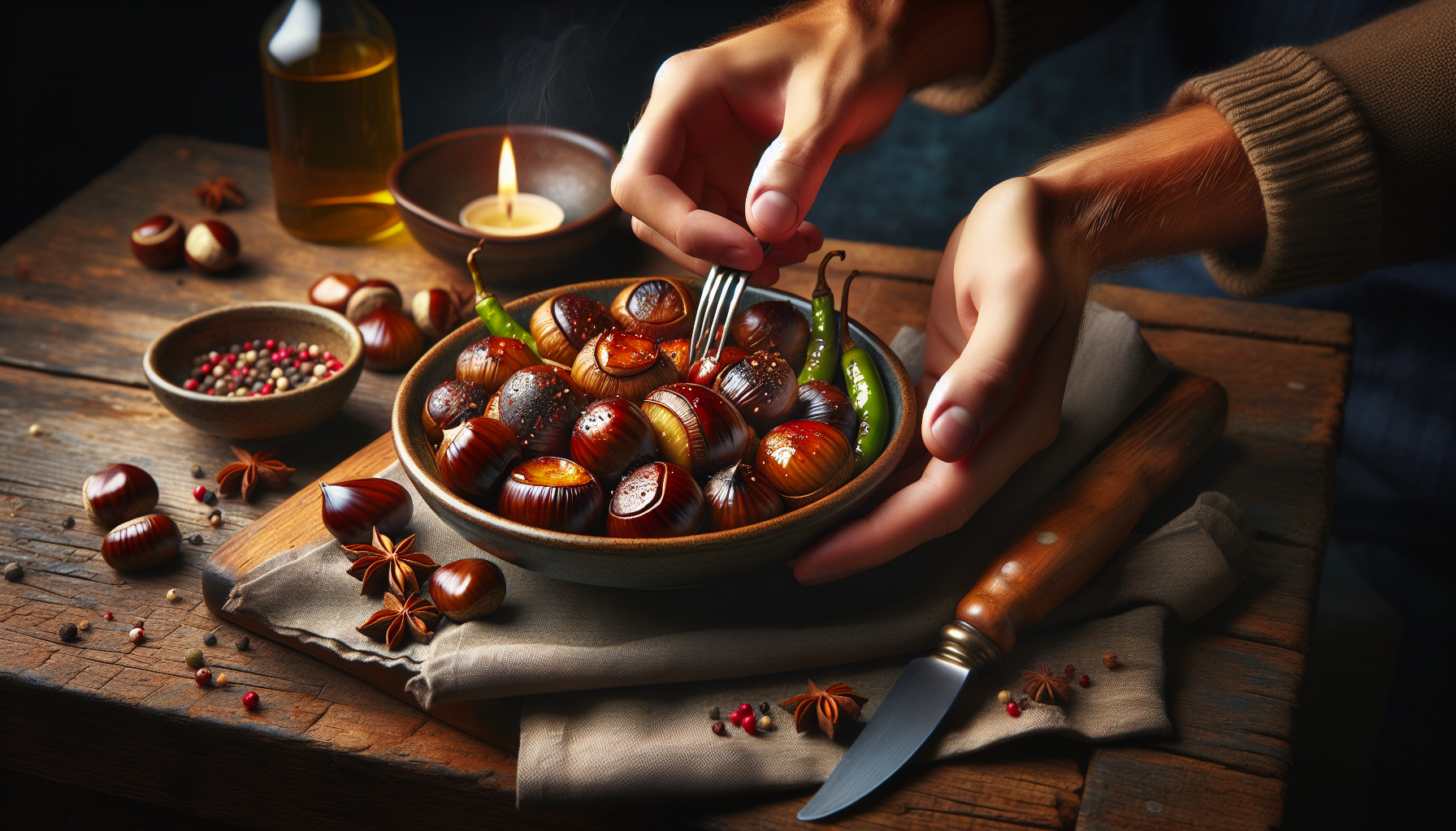 castagne in forno